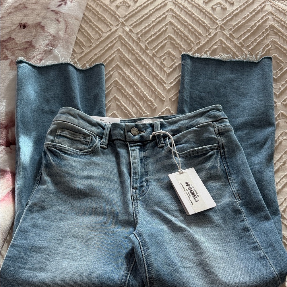 Women’s Light Blue High-Rise Straight Jeans - Unbranded